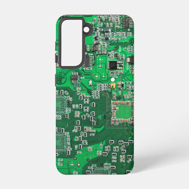 Coque Samsung Galaxy Carte circuit imprimé circuit vert PCB (Verso)