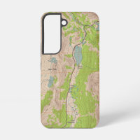 Carte topographique du col Tioga, Californie