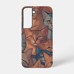 Coque Samsung Galaxy Cat Mosaic Art Galaxy S22 Coque