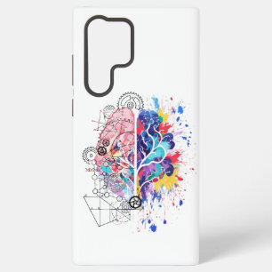 Coque Samsung Galaxy Cerveau gauche contre Cerveau droit Création