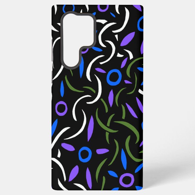 Coque Samsung Galaxy Chaînes et anneaux Abstraits (Verso)