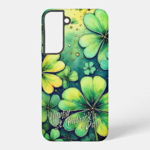 Coque Samsung Galaxy Chance de la Saint Patrick - Shamrocks d'aquarelle