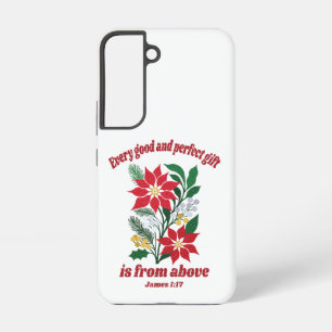 Coque Samsung Galaxy Chaque don bon et parfait – Jacques 1:17 Noël