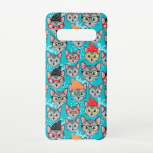 Coque Samsung Galaxy S10 Chat dans le casquette