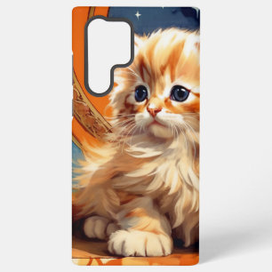 Coque Samsung Galaxy Chat orange Art nouveau d'Alphonse Mucha
