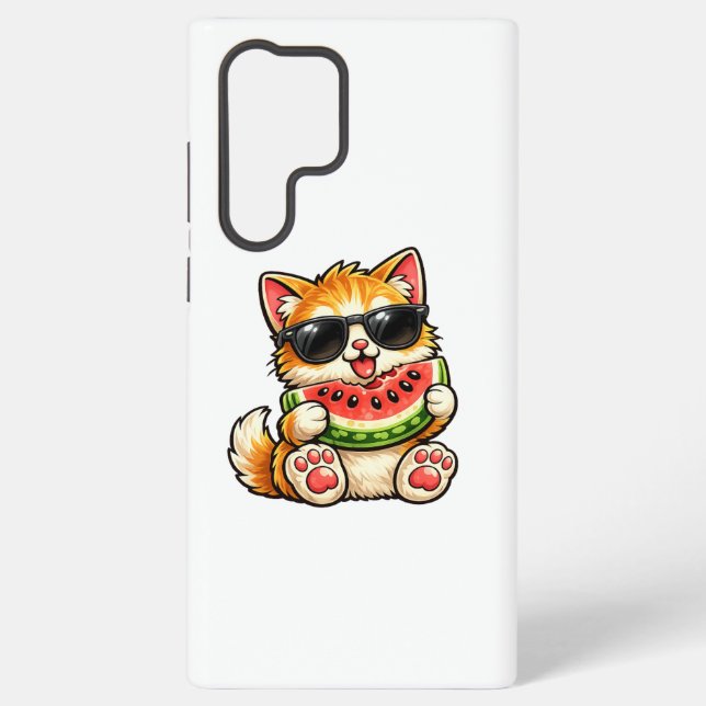Coque Samsung Galaxy Chat pastèque cool (Verso)