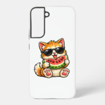 Chat pastèque cool