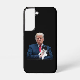 Coque Samsung Galaxy Chat Trump 2024 Chat MAGA Drôle Chat Trump