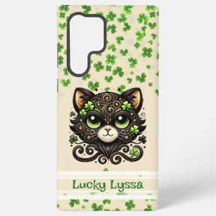 Coque Samsung Galaxy Chaton Porte-Bonheur Personnalisé