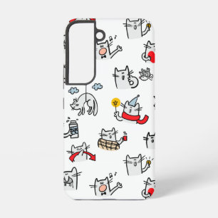 Coque Samsung Galaxy Chats amusants, lait et magie.