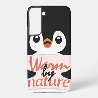 Coque Samsung Galaxy Chaud par nature : Adorable Manchot avec Texte Lud