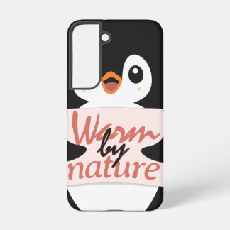 Coque Samsung Galaxy Chaud par nature : Adorable Manchot avec Texte Lud