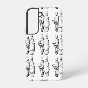 Coque Samsung Galaxy Chaussures de ballet noir et blanc