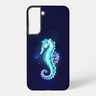 Coque Samsung Galaxy Cheval de mer de glace cristal sur Arrière - plan