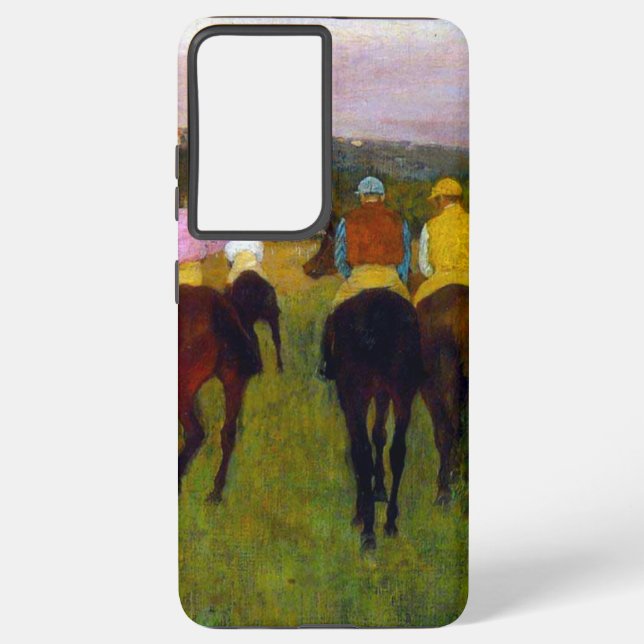 Coque Samsung Galaxy Chevaux de course Edgar Degas à Longchamp (Verso)