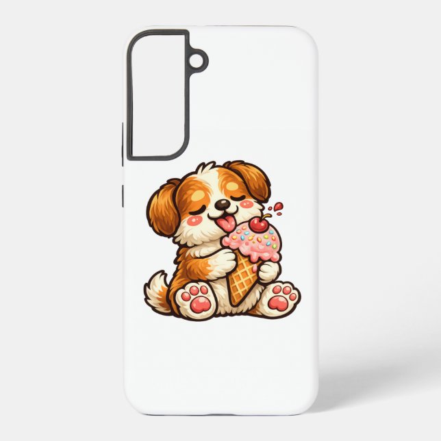 Coque Samsung Galaxy Chien de glace cool (Verso)