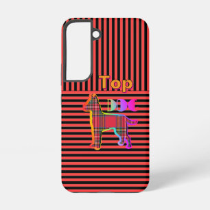 Coque Samsung Galaxy Chien rouge noir