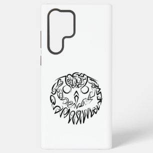 Coque Samsung Galaxy Chouette tribale noire et blanche