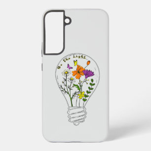 Coque Samsung Galaxy Citation Motivante Fleur Sauvage "Soyez La Lumière