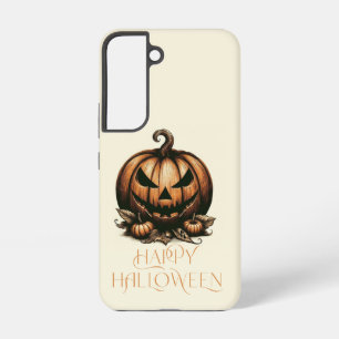 Coque Samsung Galaxy Citrouille vintage joyeux Halloween