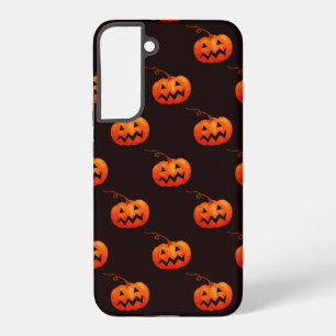Coque Samsung Galaxy Citrouilles d'Halloween, Citrouilles Orange Trick