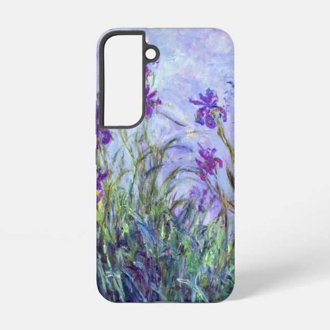 Coque Samsung Galaxy Claude Monet - Lilac Irises / Iris Mauves (Verso)