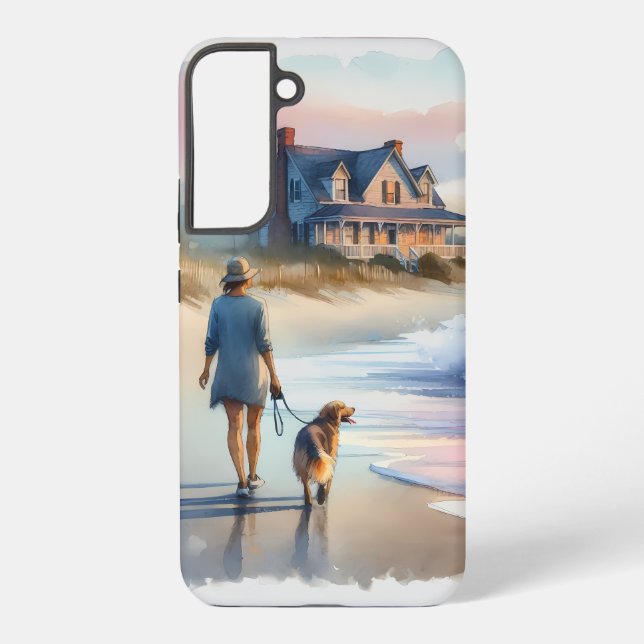 Coque Samsung Galaxy Coastal Walk to Lighthouse at Sunset (Verso)