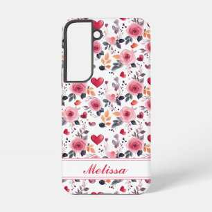 Coque Samsung Galaxy Cœurs roses et roses