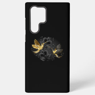 Coque Samsung Galaxy Colibri noir et or