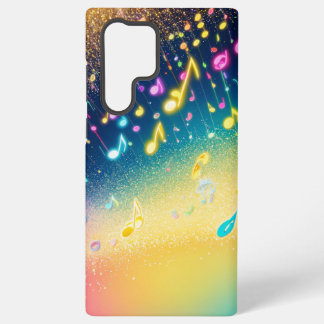 Coque Samsung Galaxy Colorful Musical Notes Sparkle Phone Case