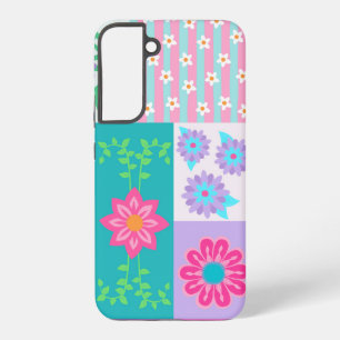 Coque Samsung Galaxy Conception de fleurs vibrantes en fleurs