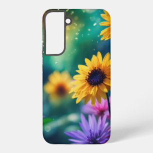 Coque Samsung Galaxy Conception de la nature dynamique Sunflower Bokeh