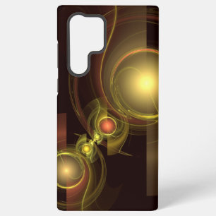 Coque Samsung Galaxy Connexion Intime Énergie Dorée Art Abstrait