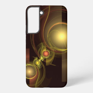Coque Samsung Galaxy Connexion Intime Énergie Dorée Art Abstrait