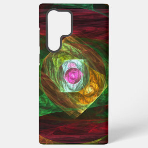 Coque Samsung Galaxy Connexions Dynamiques Art Fractal Abstrait Lumineu