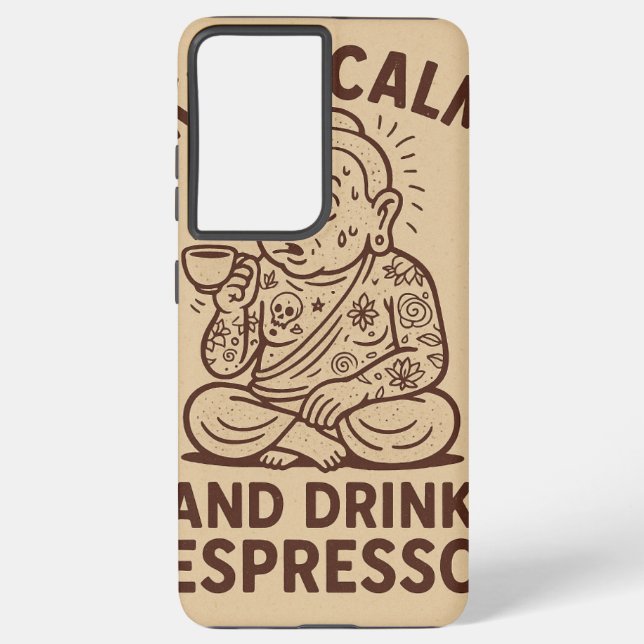 Coque Samsung Galaxy Coque d'appel caféiné (Verso)