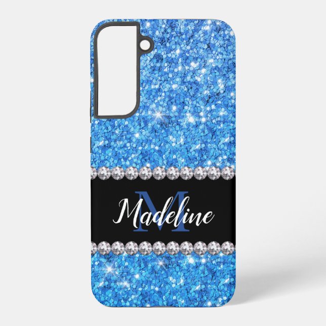 Coque Samsung Galaxy Coque Galaxy S22+ Blinged-Out : personnalisé (Verso)