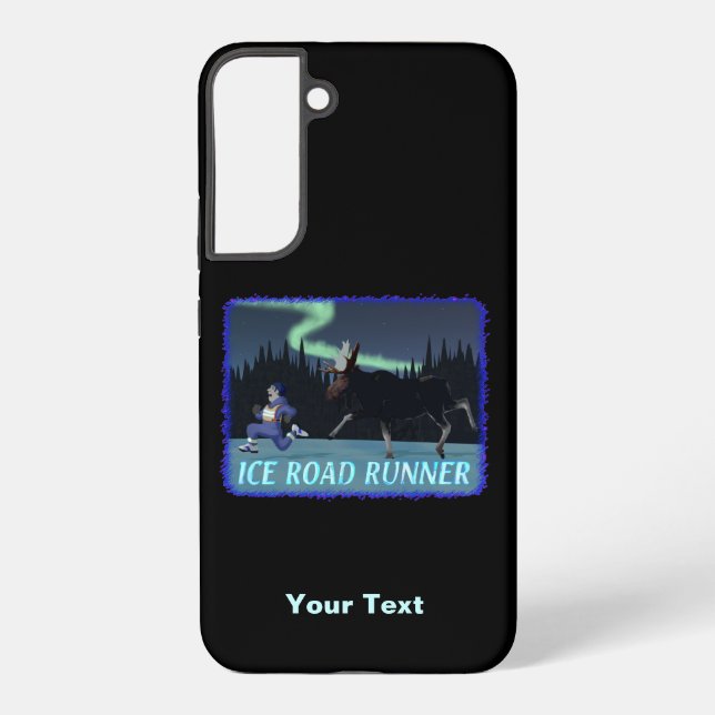 Coque Samsung Galaxy Coureur de route sur glace (Verso)