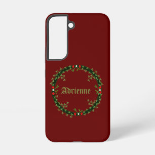 Coque Samsung Galaxy Couronne de Noël gothique personnalisée