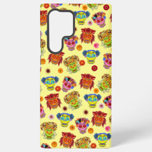 Coque Samsung Galaxy Crâne à sucre floral