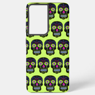 Coque Samsung Galaxy Crâne à sucre noir