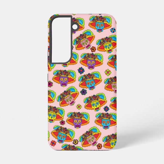 Coque Samsung Galaxy Crâne de sucre Catrina (Verso)