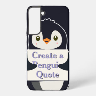 Coque Samsung Galaxy Créer une citation de pingouin