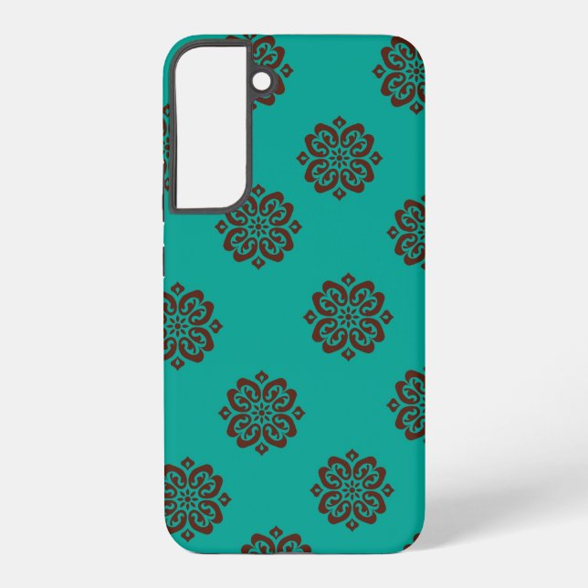 Coque Samsung Galaxy "Crimson Scrolls - Bold Elegance" (Verso)