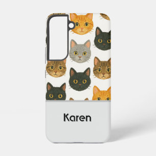 Coque Samsung Galaxy Cute chat personnalisé