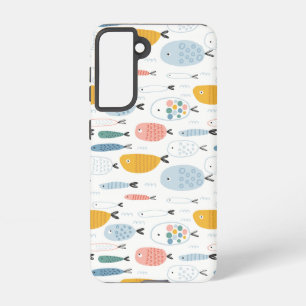 Coque Samsung Galaxy Cute Doodle École de Motif de poisson
