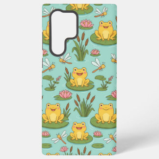 Coque Samsung Galaxy Cute Frog Pond Pattern