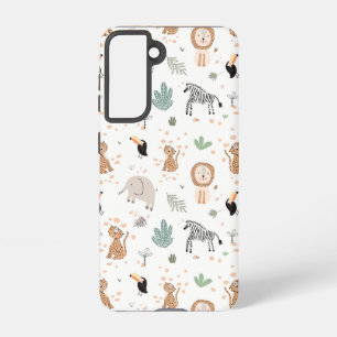 Coque Samsung Galaxy Cute Jungle Rainforest Animaux Motif