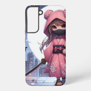 Coque Samsung Galaxy Cute ninja guerrière fille & teddy