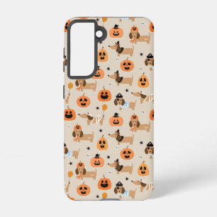 Coque Samsung Galaxy Dachshunds en Halloween Costumes Motif